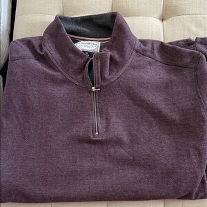 Flag & Anthem Men's Plum Zip-Up Sweater